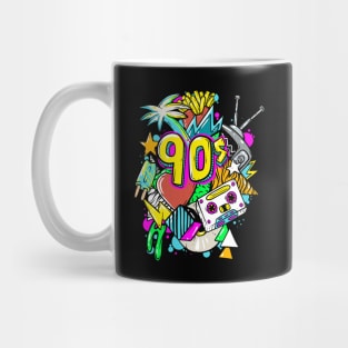 90's Shirt Vintage I Love the 90s 1990's Nostalgia Throwback Mug